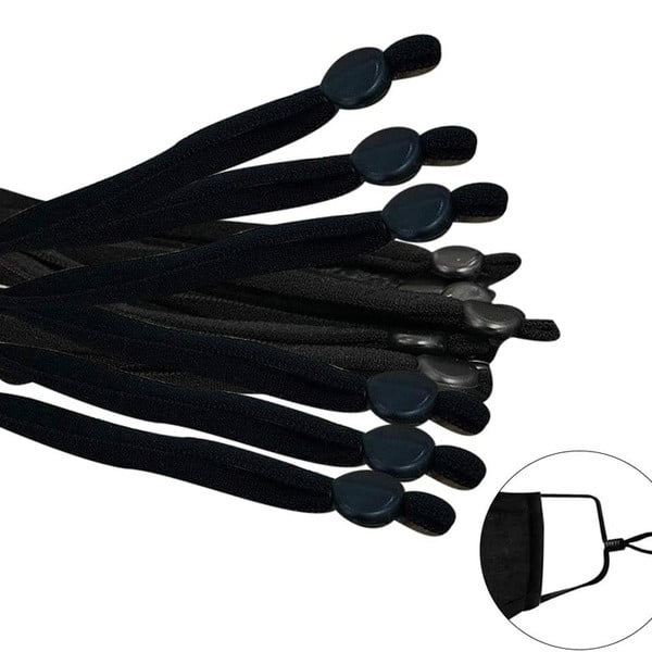 50/100PCS Sewing Elastic Band Cord Adjustable Buckle DIY Earloop Lanyard Rope 50/100PCS Sewing Elastic Band Cord Adjustable Buckle DIY Earloop Lanyard Rope